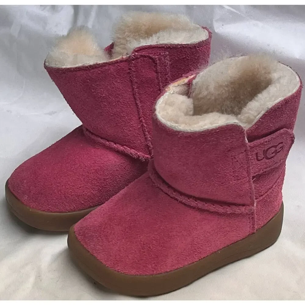 UGG AUSTRALIA TODDLER BOOTS SZ.02/03 S/N10960891 Baby Girl Pink Ugg